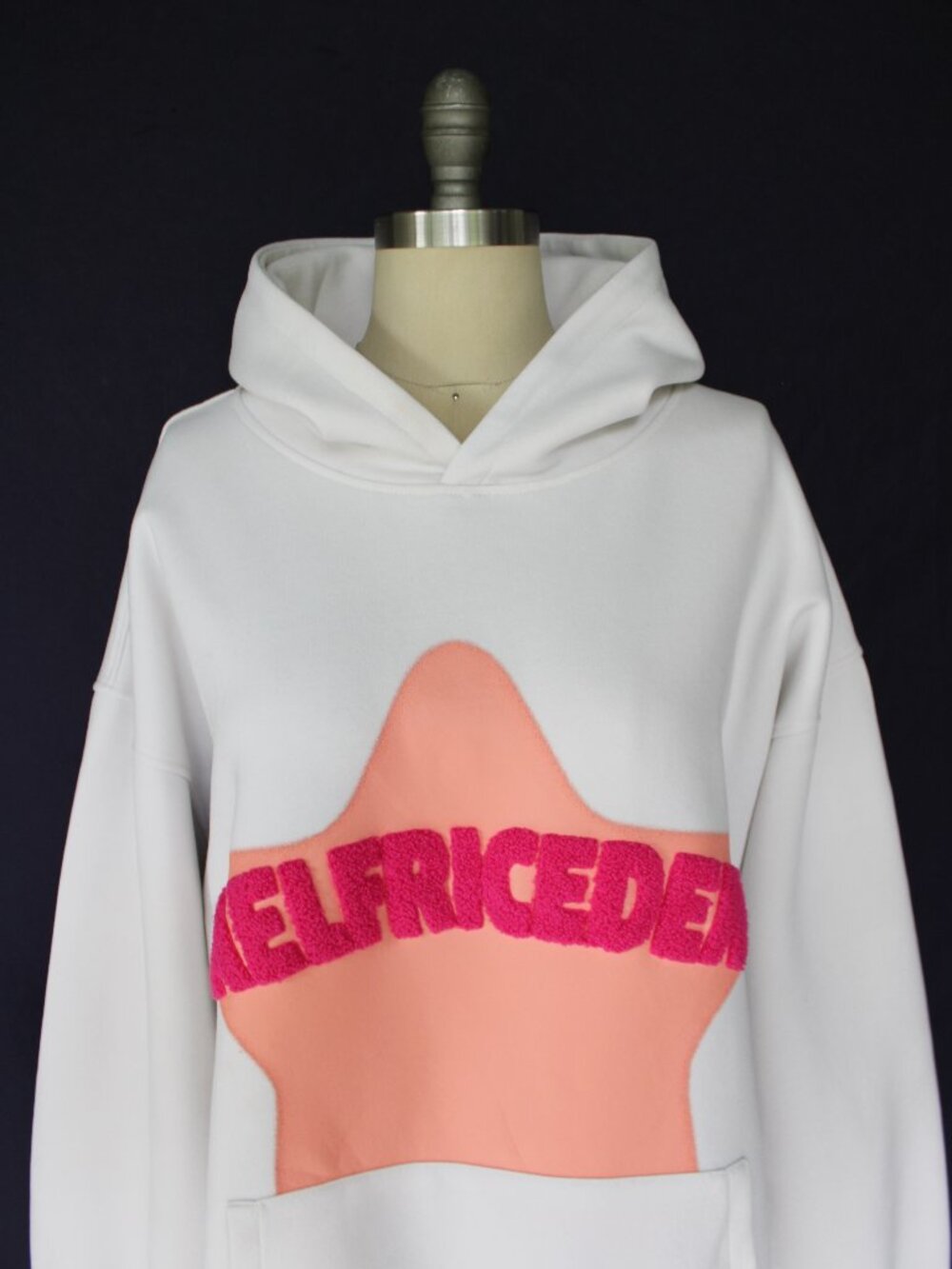 Aelfric Eden Vintage Embroidered Eden Star Hoodie ivory oversized sweatshirt L - Picture 5 of 12